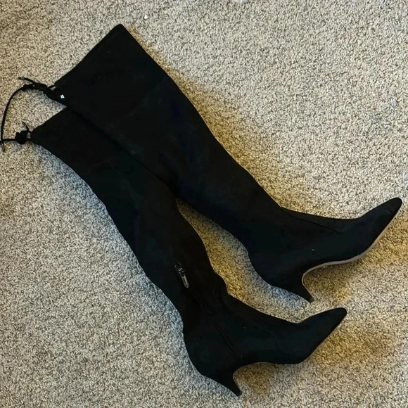 Sam Edelman Kristen Over The Knee Kitten Heel Boots - Picture 7 of 8